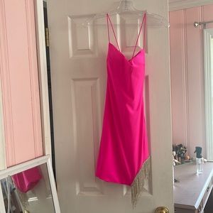 beautiful hot pink dress!